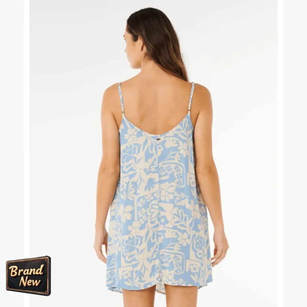 Mini Sleeveless Cover Up Dress, Eco-Friendly Viscose, Adjustable Straps